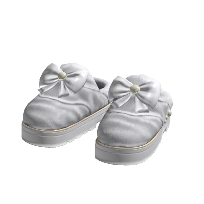 Cute Fur slippers [white]