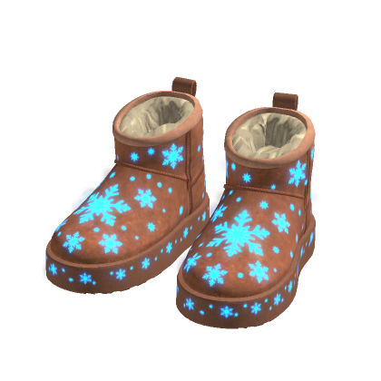 Emissive Snowflake Boots
