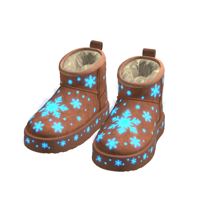 Emissive Snowflake Boots