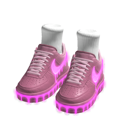 Pink GLOWING Drip Sneakers w/ Socks
