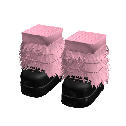 light pink fluffy chunky fur & platform doll janes thumbnail