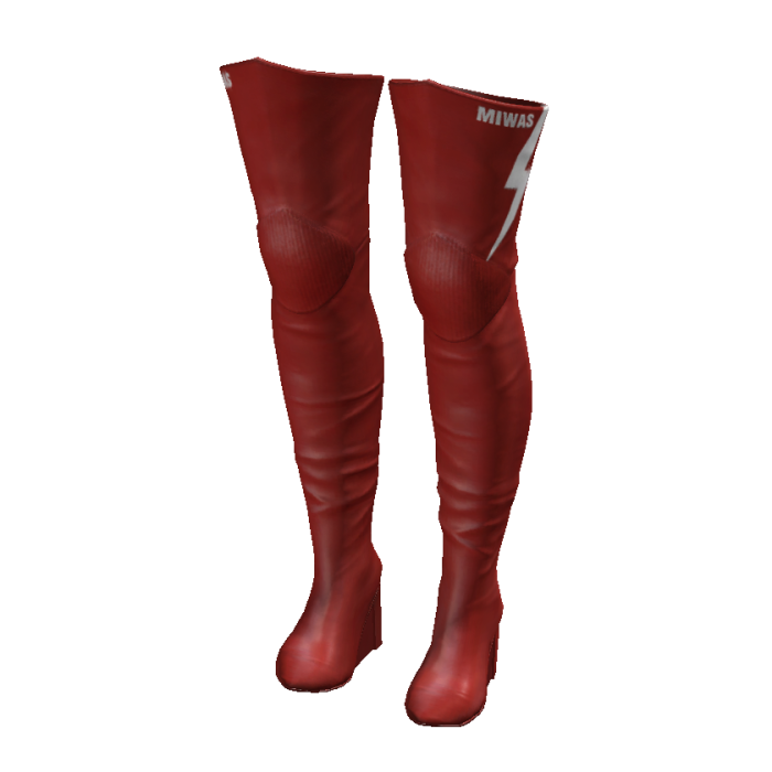 Red Street lightning boots
