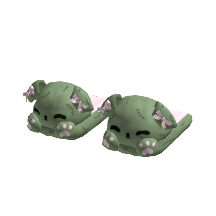 halloween zombie puppy slippers