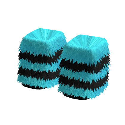 Y2K Blue Fur Boots