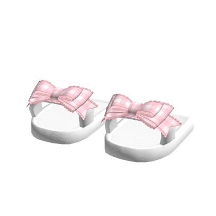 Cute Pink Bow Slides Sandals thumbnail