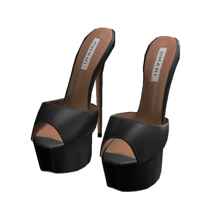 High Chic Black Platform Sandal thumbnail