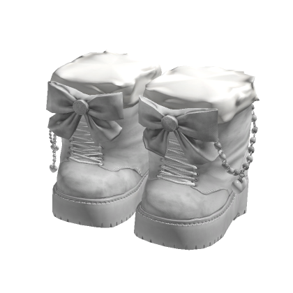 White Coquette Cozy Doll Boots 3.0 thumbnail