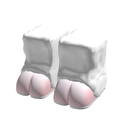 Goat Sheep Hoof Shoes In White Pink