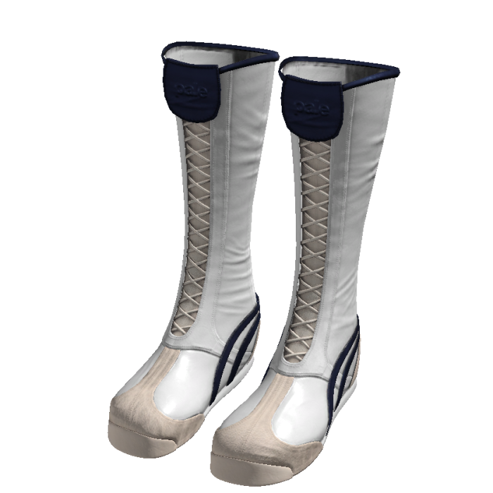 Boxer Boots (White & Blue)