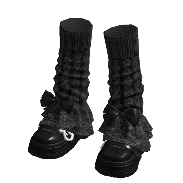 ✨ Coquette Black Warmers Black Shoes