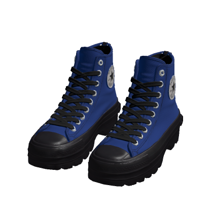 Blue Chunky High Tops thumbnail