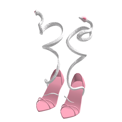 ♾️ Pink wrap around snake heels thumbnail