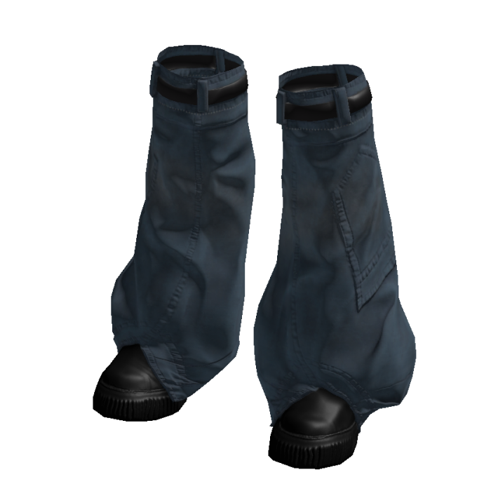 Y2K Worn Denim Black Legwarmers