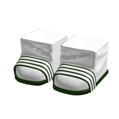 Stripped Slides w/ Socks (Green)