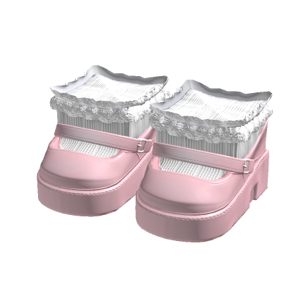 Pink Doll Platforms Low