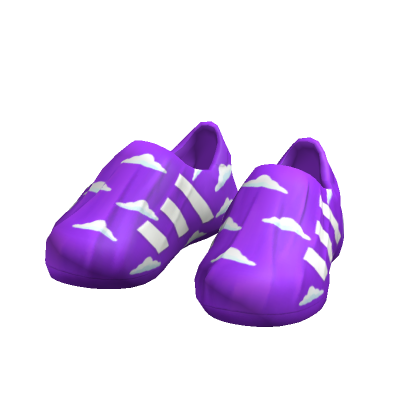 Purple Cloud Stripe Shoes