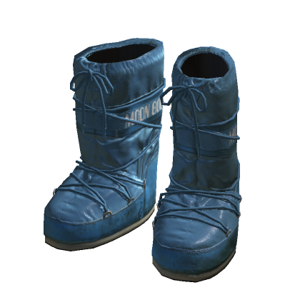 Deep Sea Navy Metallic Snow Moon Boots