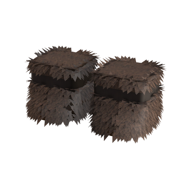 Gothic Cuff Fur Boots Brown