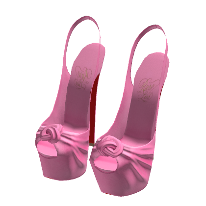 2012 Syaa Slingback Platform Heels | Rose Pink thumbnail