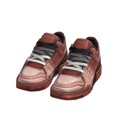 Peach Retro Skate Sneakers ⭐