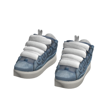 Lanvs Blue White Rope Laces Designer Shoes