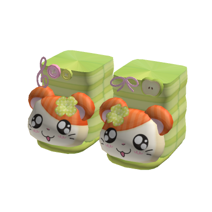 🐹🍀 cute kawaii hamtaro hamster clover shoes