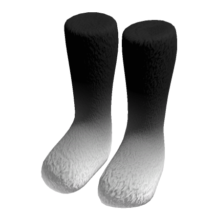 Gray Gradient Fur Boots