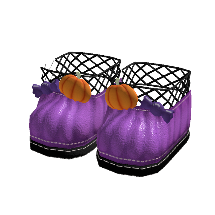 Halloween Purple Pumpkin Witch Small Shoes