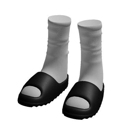 Black Yezzy Slides