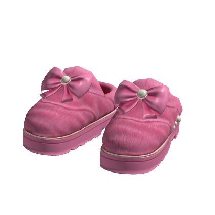 Cute Fur slippers [pink]