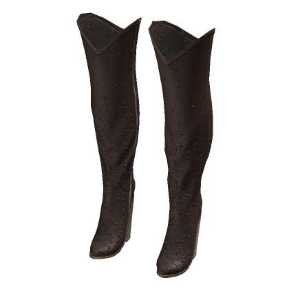 Bejeweled Boots - Brown