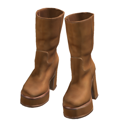 Caramel Platform Knee Boots [PBR]