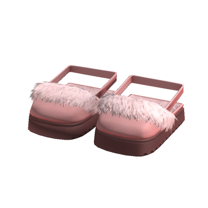 3.0 Platform Slippers Pink Shoes Fluffy Boots Y2K thumbnail