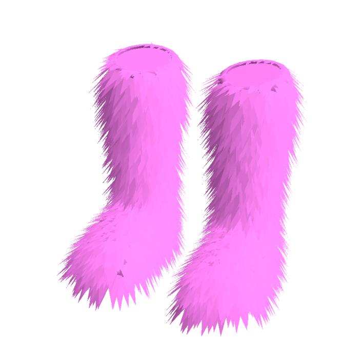 Pink Fuzzy Shoes