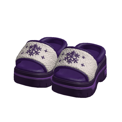 Purple Fur Snowflake Slides 1.0