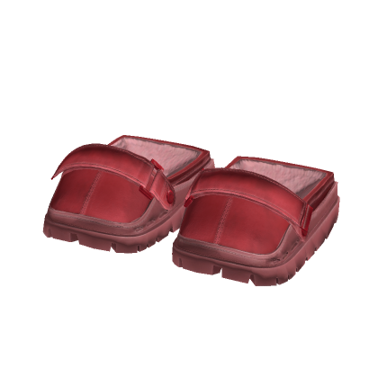 3.0 suede clogs [red]