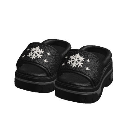 Black Fur Snowflake Slides 1.0