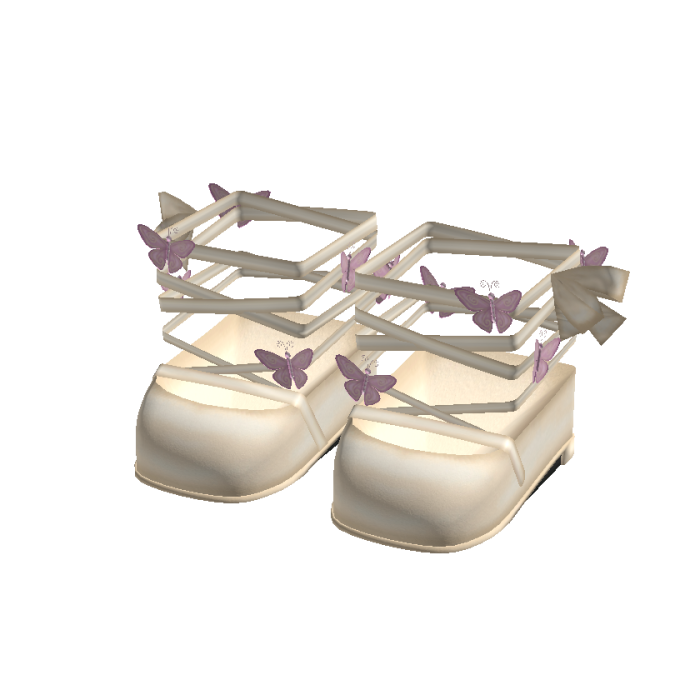 🦋 Fairy Butterfly Lace Up Ballet Flats