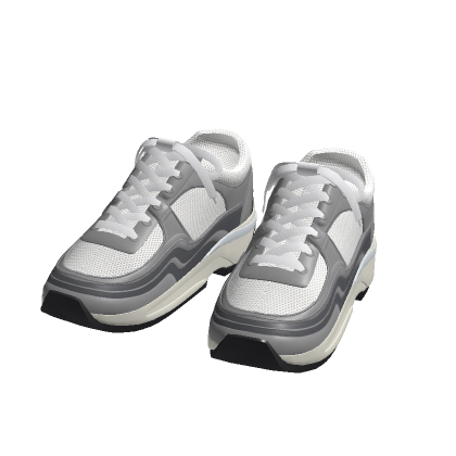 Chanel White Trainer Low Top Sneakers thumbnail