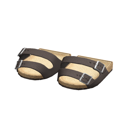 Brown Buckle Strap Sandals 3.0 thumbnail