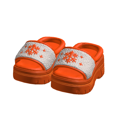 Orange Fur Snowflake Slides 3.0