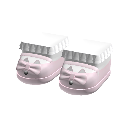 ୨୧ : kawaii playful cat bell shoes ♡ pink