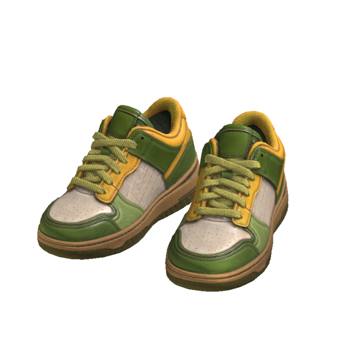 Colorful Designer Sneakers (Kiwi)