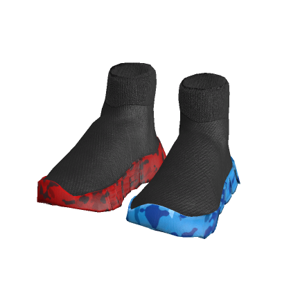 reds & blue camo shoes thumbnail
