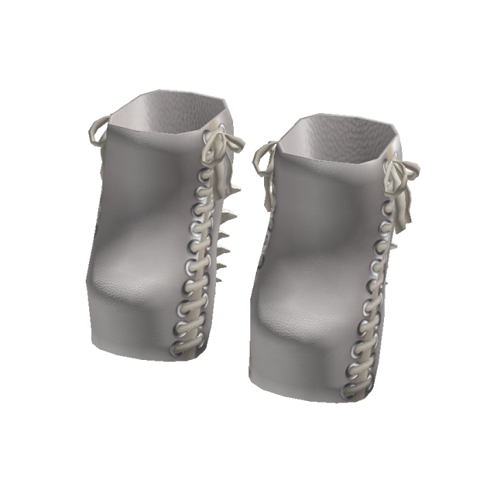 Spine Heel Platform Boots White - It Girl