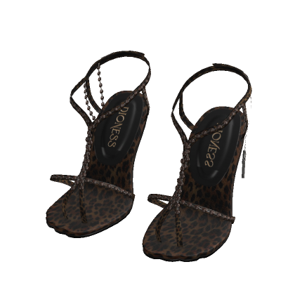 Leopard Rosary Heels