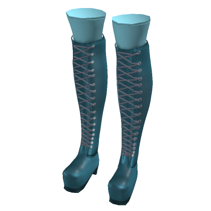 Winx Club Aisha Blue Thigh Boots thumbnail