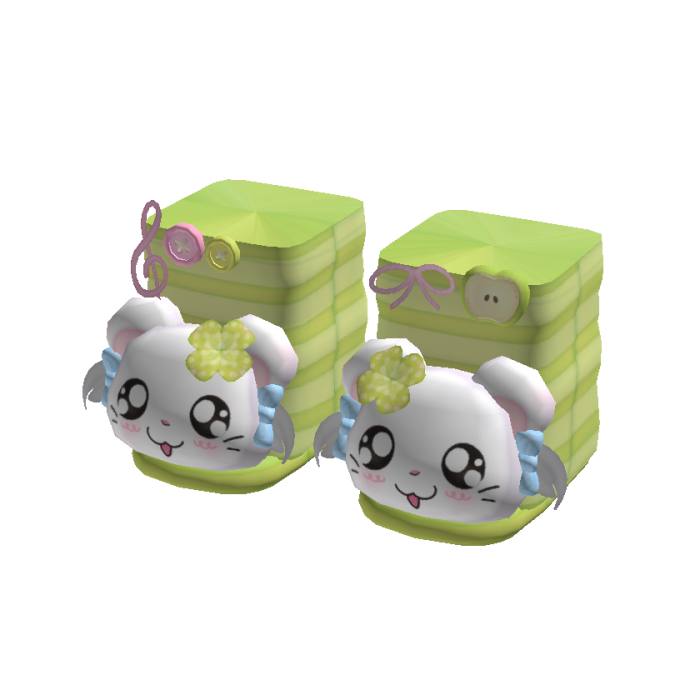🐹🍀 cute kawaii bijou hamster clover shoes