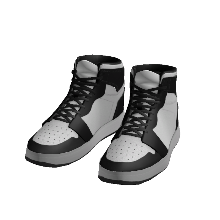 Black & White Basketball High-Tops