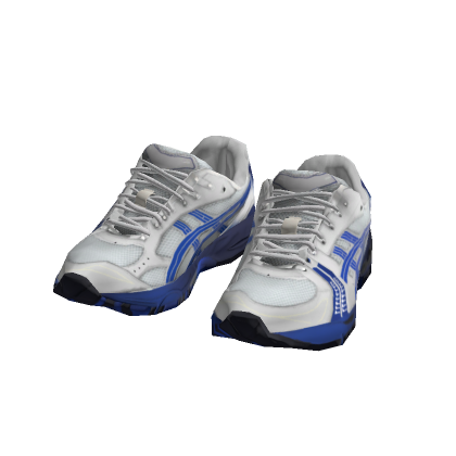 Blue Streetwear Gel Runner Sneakers
